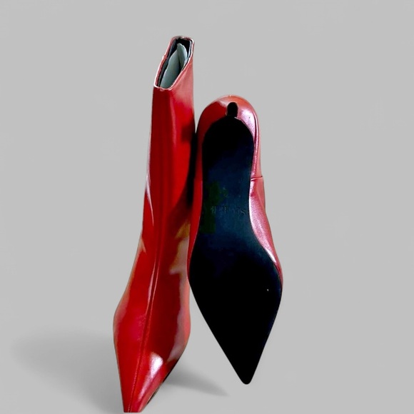 SEYCHELLES-Game Changer Red Leather Pointed-Toe Boots-size 7.5-new Retail $179 - Picture 8 of 8